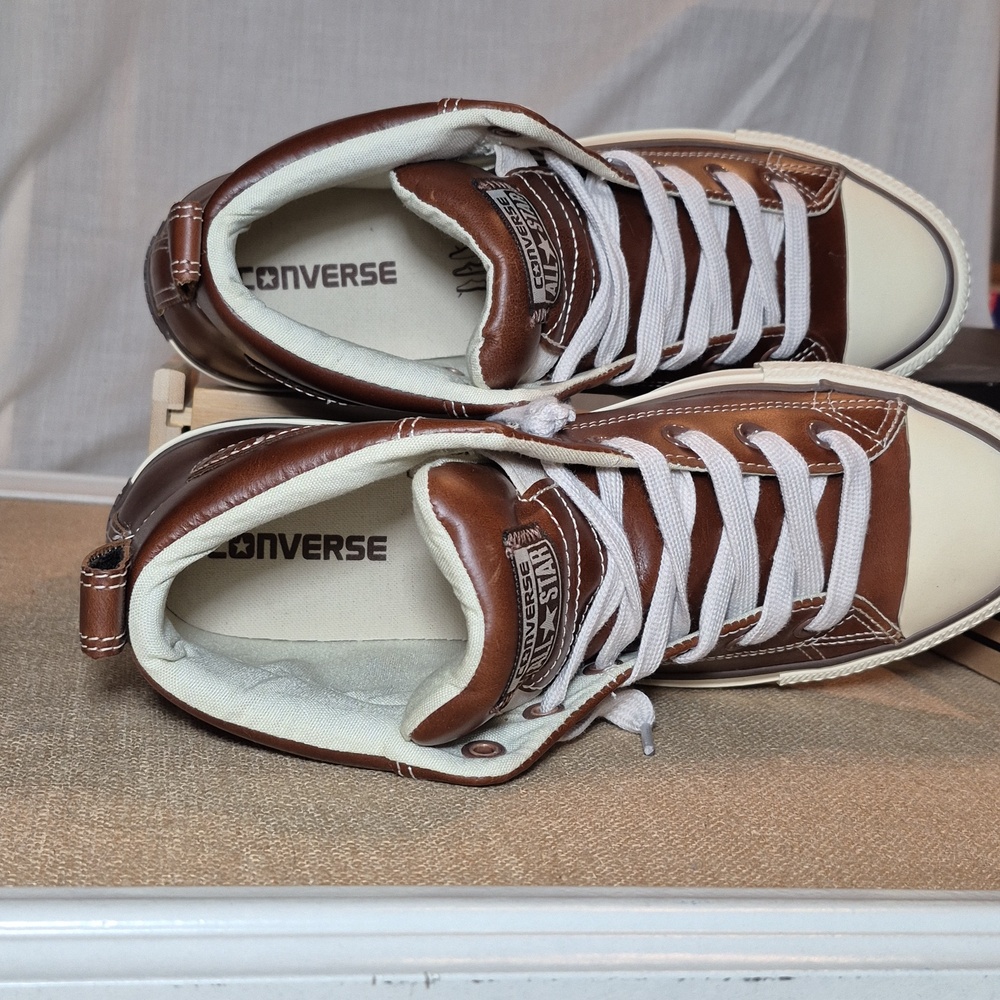 Converse Chuck Taylor All Star Street SLP-Mid•Pinecone•Leather•Men's 8 - Picture 10 of 13